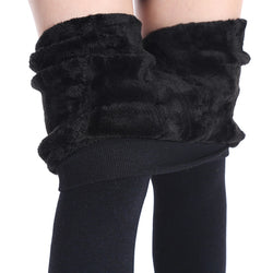 NORMOV Women's Winter Plus Cashmere Leggings Fashion Big Size Warm Super Elastic Faux Velvet Winter Thick Slim Leggings