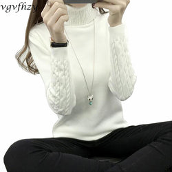 Women Turtleneck Winter Sweater Women 2018 Long Sleeve Knitted Women Sweaters And Pullovers Female Jumper Tricot Tops LY571